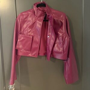 Alo Cropped Purple Jacket